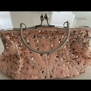 Gorgeous Pink Crystal Evening Bag